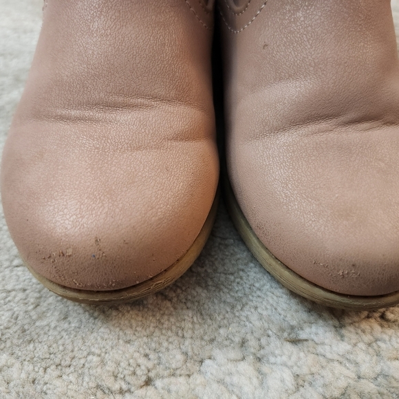 Girls Size 10 Rachel Shoes Pink Cowboy  Boots Butterfly Detail Glitter Zippers - Picture 3 of 13